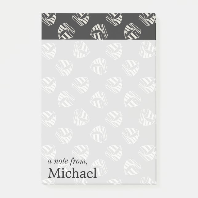 Post-it® Le motif | de voilier dessiné par craie ajoutent (Devant)