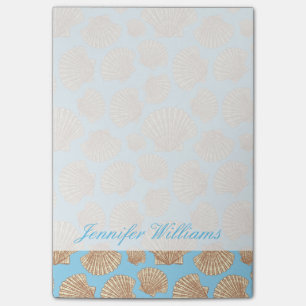 Post-it® Le motif vintage   de coquillage de style ajoutent