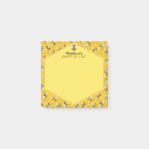 Post-it® Le nid d'abeilles d'abeille gaffent l'abeille que