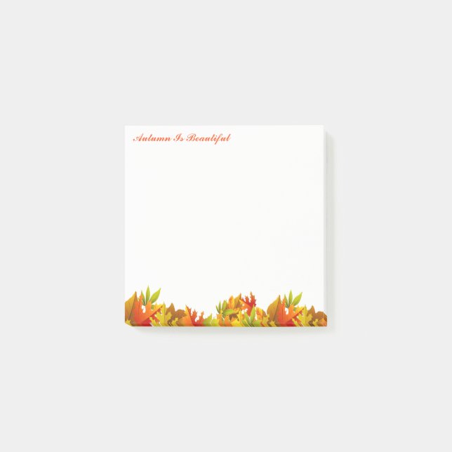 Post-it® Le Note-Automne de courrier d'automne est beau (Devant)