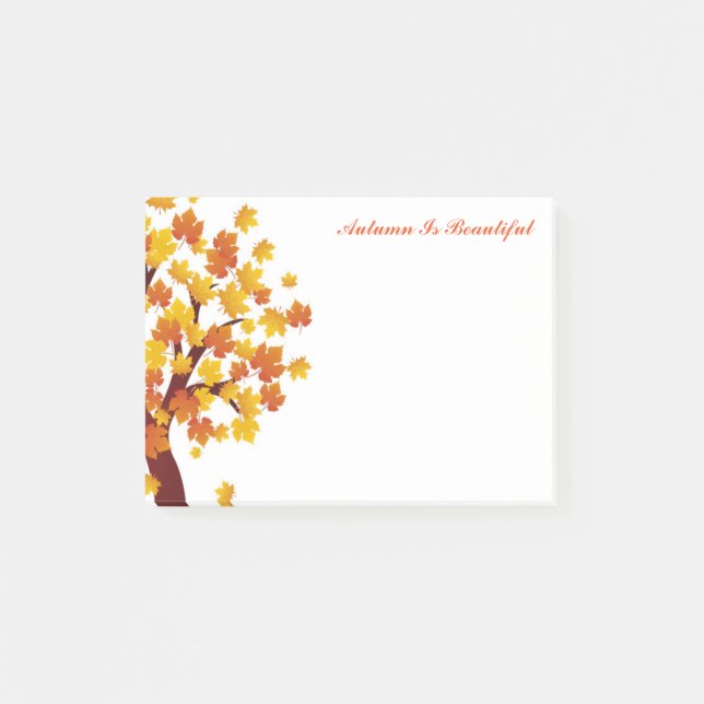 Post-it® Le Note-Automne de courrier d'automne est beau (Devant)