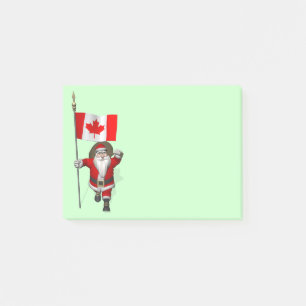 Post-it® Le Père Noël Avec L'Enseigne Du Canada