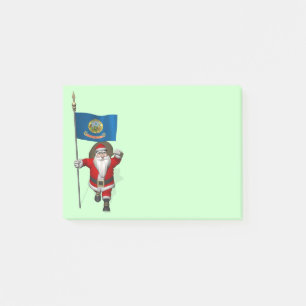 Post-it® Le Père Noël Avec L'Ensigne De L'Idaho