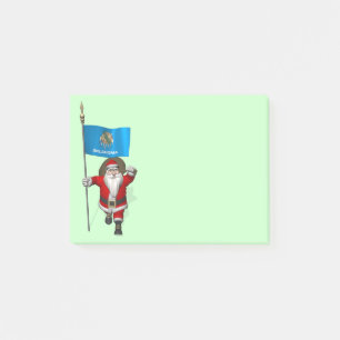 Post-it® Le Père Noël Avec L'Ensigne D'Oklahoma