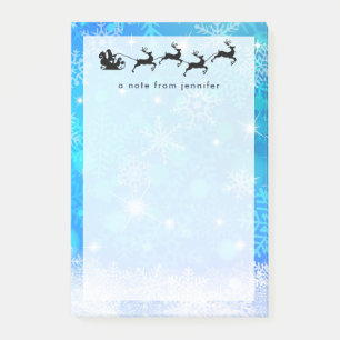 Post-it® Le Père Noël et son renne volant Noël