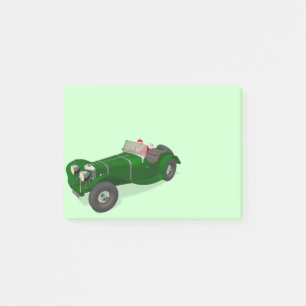 Post-it® Le Père Noël Jaguar SS 90 est heureux de conduire