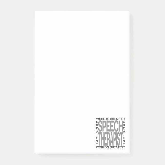 Post-it® Le plus grand orthophoniste des mondes (Devant)