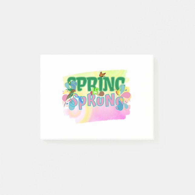 Post-it® Le printemps est le printemps de l'amour (Devant)