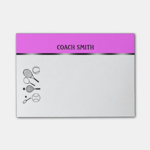 Post-it® Le professeur d'entraîneur de tennis