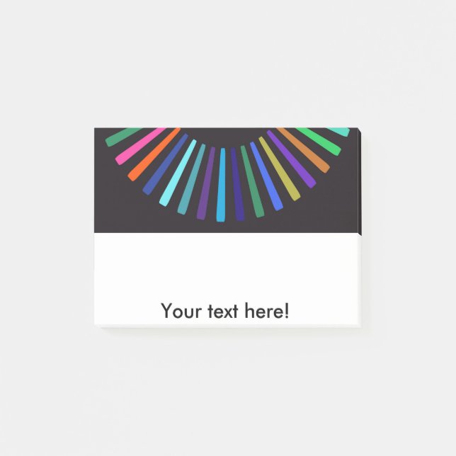 Post-it® Le rétro soleil de couleurs (Devant)