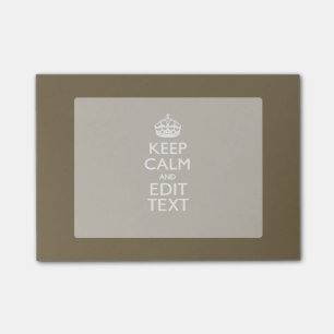 Post-it® Le Taupe gardent le calme et votre texte