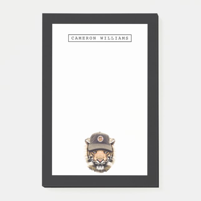 Post-it® Le tigre surfant | ajoutent votre nom (Devant)