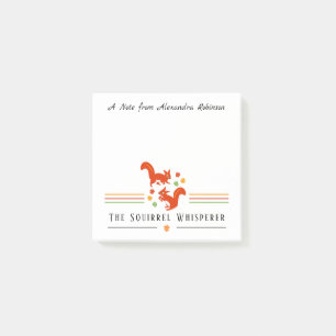 Post-it® Le Whisperer d'écureuil Mignonne Textes Personnal