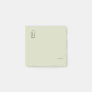 Post-it® Lecteur de jardin minimaliste d'académie sombre bo
