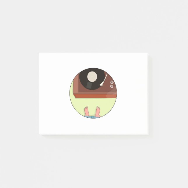 Post-it® Lecteur vintage (Devant)