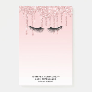 Post-it® Lecteurs de Parties scintillant rose moderne et ci