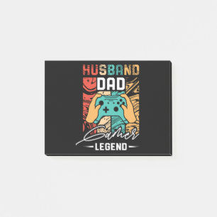 Post-it® Légende du jeu vidéo mari papa 