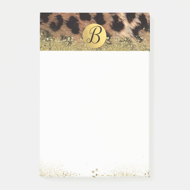 Post-it® Leopard Cheetah Poster de animal Parties scintilla (Devant)