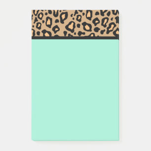 Post-it® Leopard de professeur Turquoise Post It Notes Cade