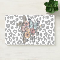 Léopard des neiges croisé, Fleurs et Papillons