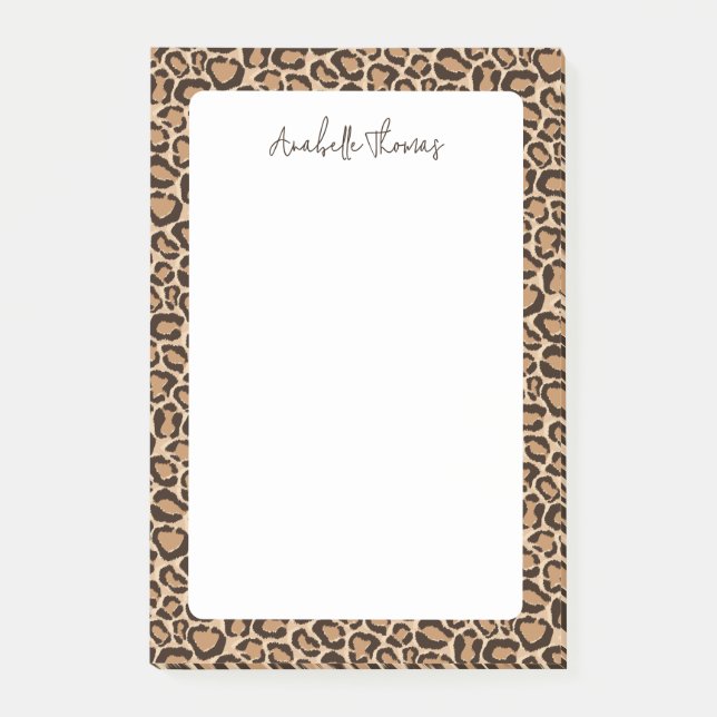 Post-it® Leopard Print Monogrammed (Devant)