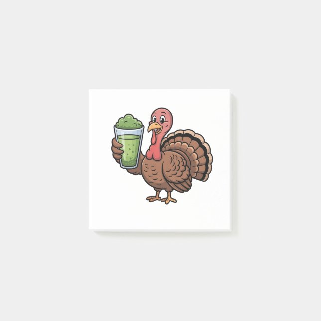 Post-it® Les amateurs de matcha de dinde de Thanksgiving (Devant)