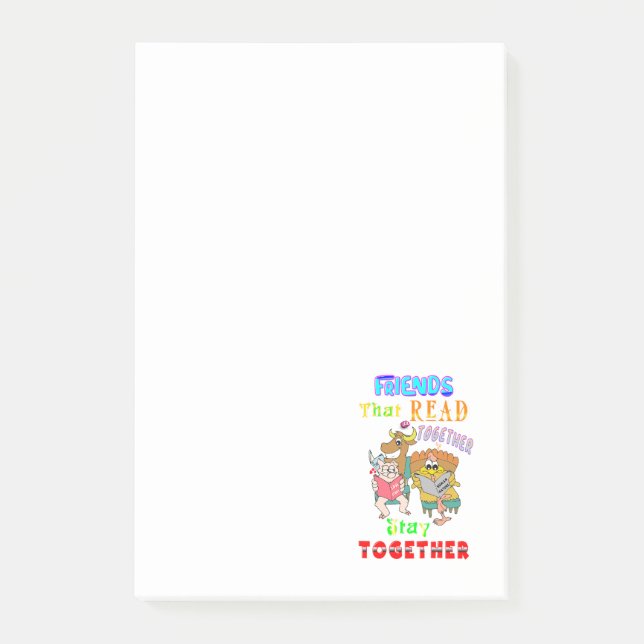 Post-it® Les amis qui lisent ensemble restent ensemble (Devant)