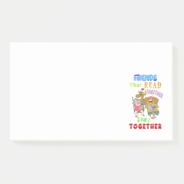 Post-it® Les amis qui lisent ensemble restent ensemble (Devant)