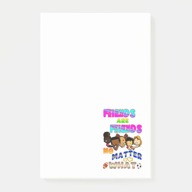 Post-it® Les amis sont des amis quoi qu'il arrive (Devant)