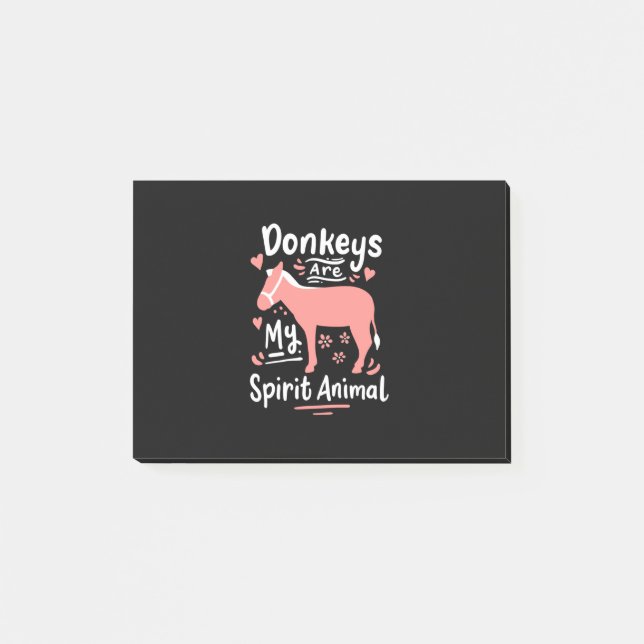 Post-it® Les ânes sont mon esprit animal (Devant)