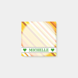 Post-it® Les bandes inspirées du coucher de soleil jaune, o