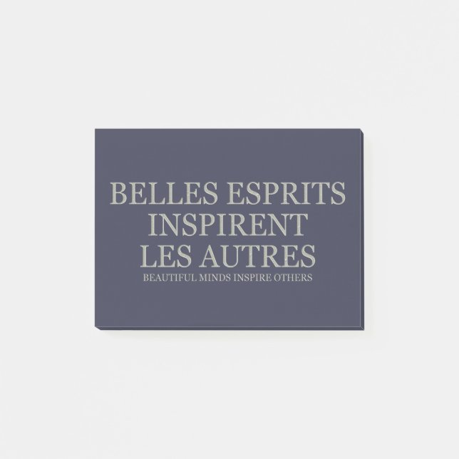 Post-it® Les beaux esprits inspirent d'autres - lumière (Devant)