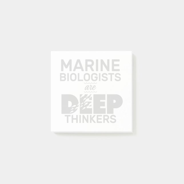 Post-it® Les biologistes marins sont des penseurs profonds (Devant)