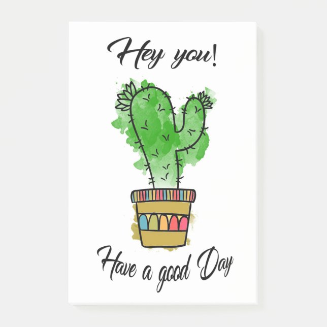 Post-it® Les Cactus Ont Une Bonne Journée (Devant)