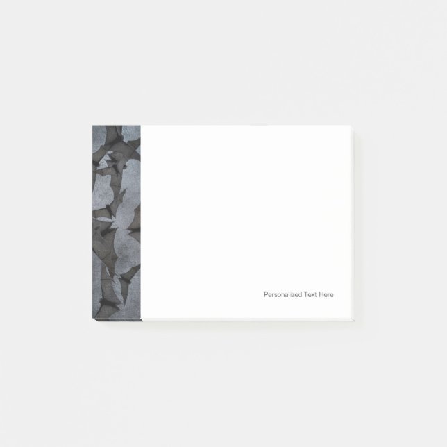 Post-it® Les chauves-souris dans le ciel nuageux foncé (Devant)