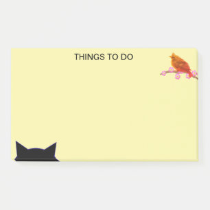 Post-it® Les choses à faire Bird & Cat