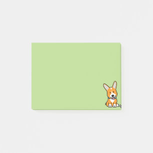 Post-it® Les Corgis de corgi poursuivent le Pembroke