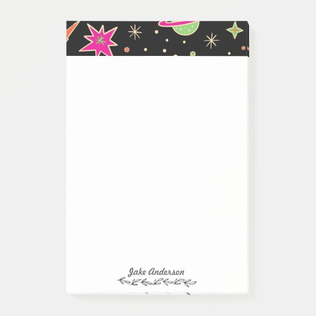 Post-it® Les Enfants Reviennent À L'École Space Rocket Moti (Devant)