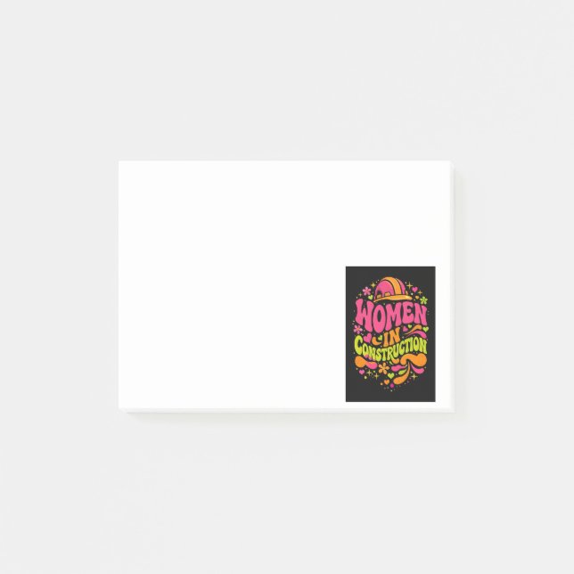 Post-it® Les femmes dans la construction Rétro Empowerment (Devant)