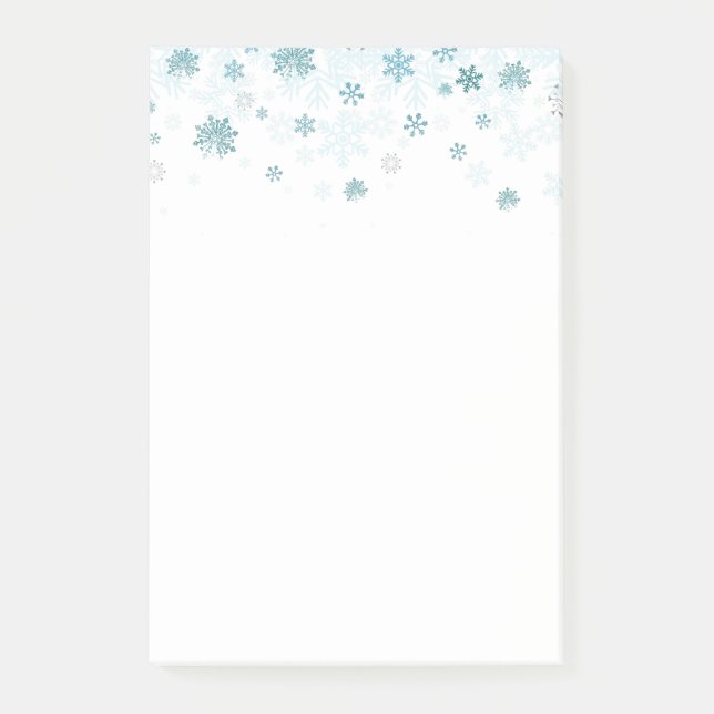 Post-it® Les flocons de neige de vacances Publier les notes (Devant)