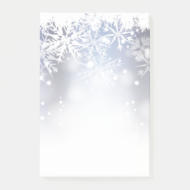 Post-it® Les flocons de neige post-notes-vacances (Devant)