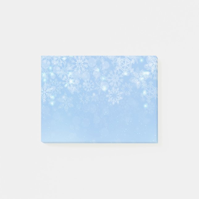 Post-it® Les flocons de neige post-notes-vacances (Devant)