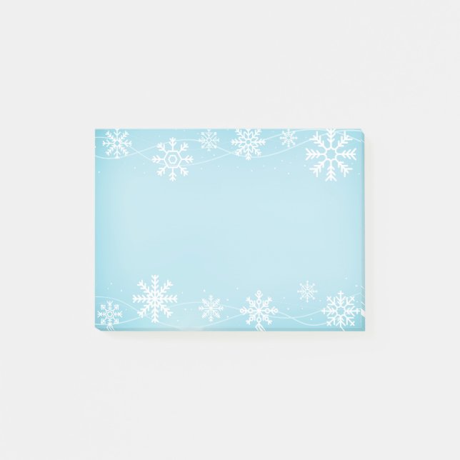 Post-it® Les flocons de neige post-notes-vacances (Devant)