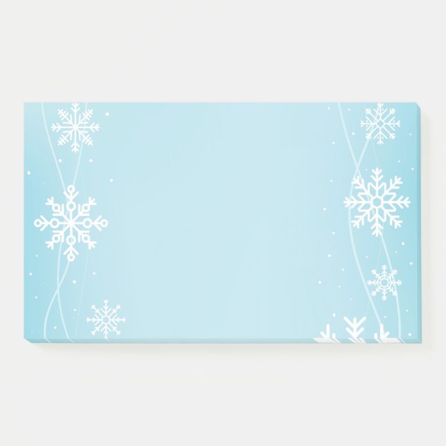 Post-it® Les flocons de neige post-notes-vacances (Devant)