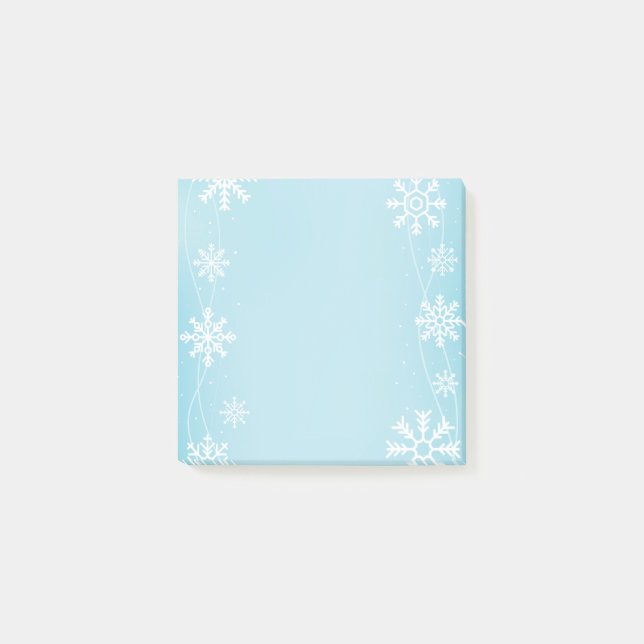 Post-it® Les flocons de neige post-notes-vacances (Devant)