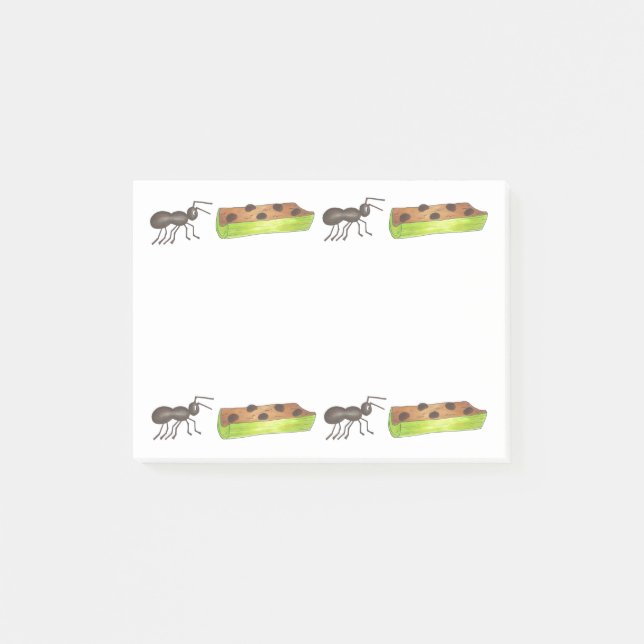 Post-it® Les fourmis sur un rond Ant Celery Snack Alimentat (Devant)