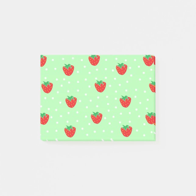 Post-it® Les fraises et le pois monnayent le vert (Devant)