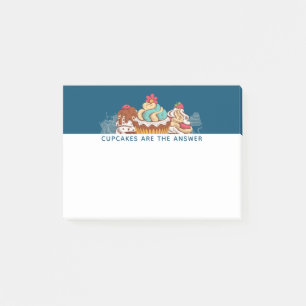 Post-it® Les gâteaux sont la réponse drôle Dire