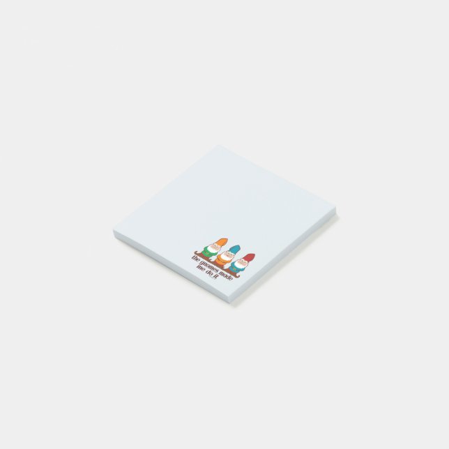 Post-it® Les gnomes m'ont incité à le faire mignon drôle (Incliné)