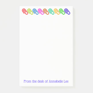 Post-it® Les grands trombones colorés personnalisent